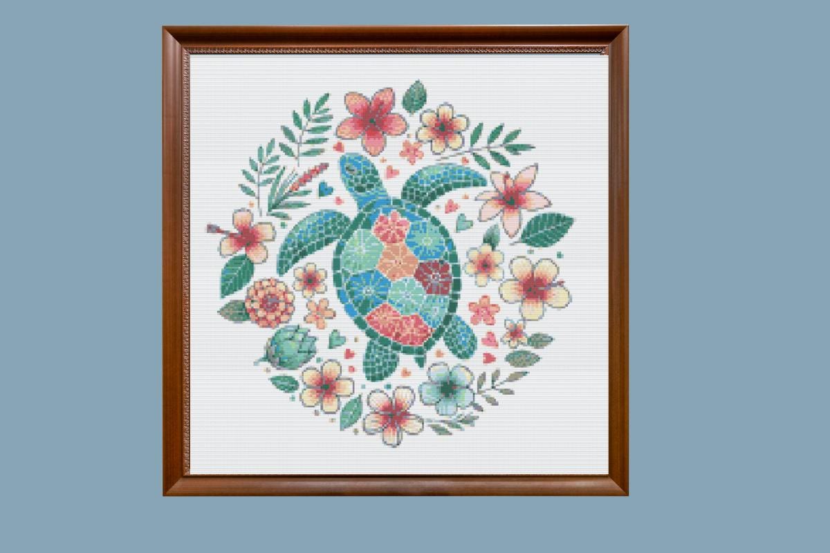 Sea Turtle cross stitch pattern