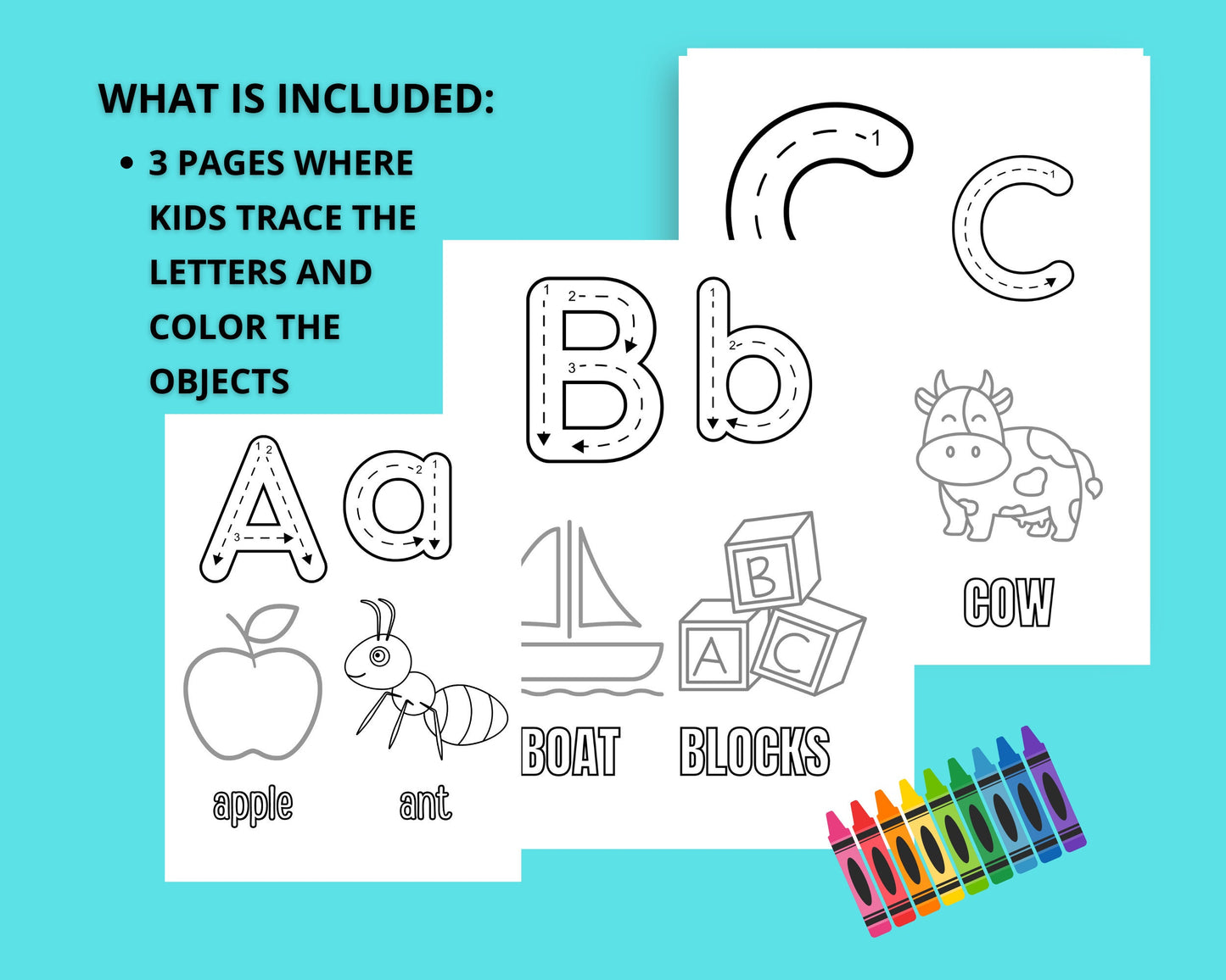 Alphabet Tracing Pages