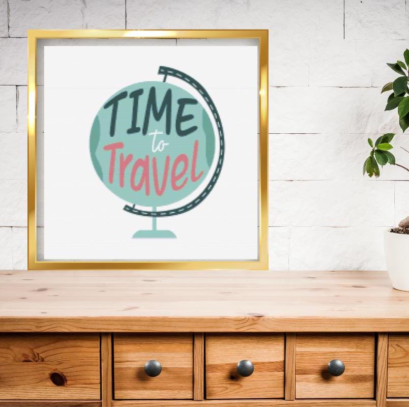 Time to Travel cross stitch pattern