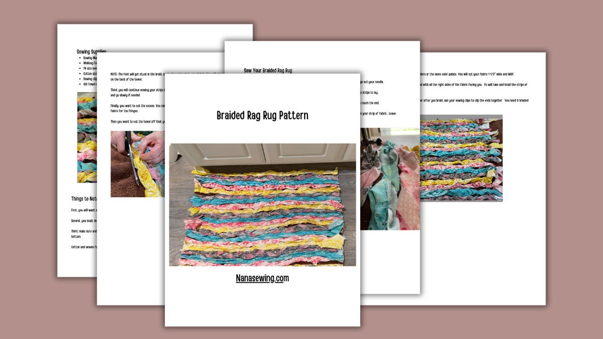 Braided Rag rug Pattern