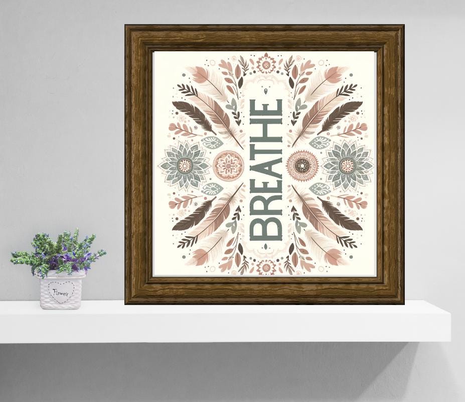 Breathe cross stitch pattern