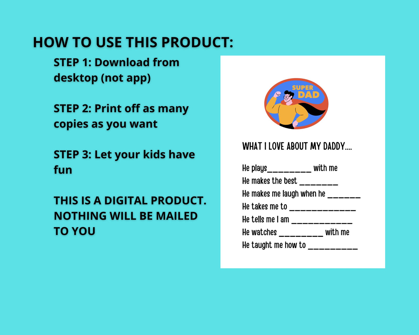 Father's Day Printable