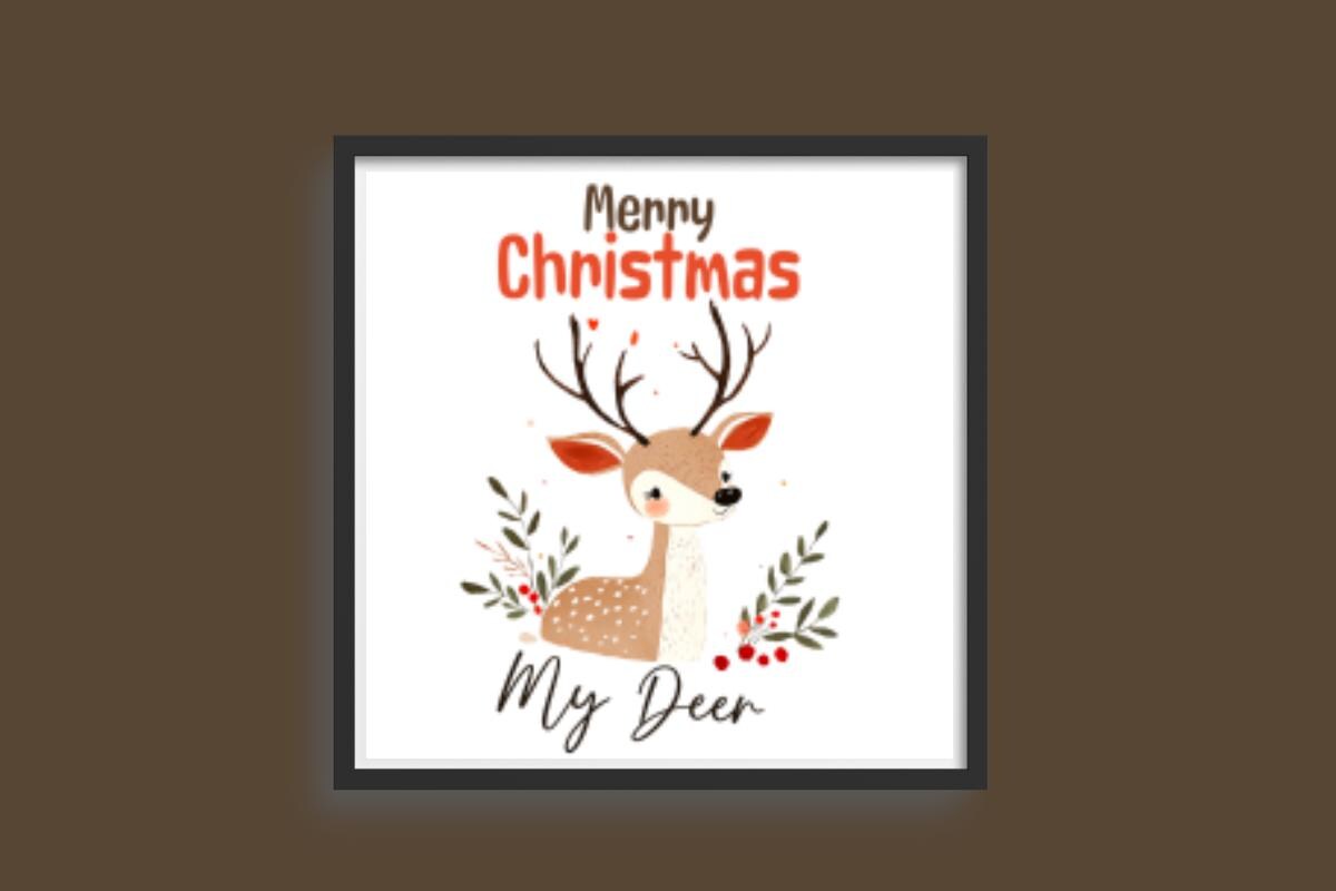 Christmas Reindeer cross stitch pattern