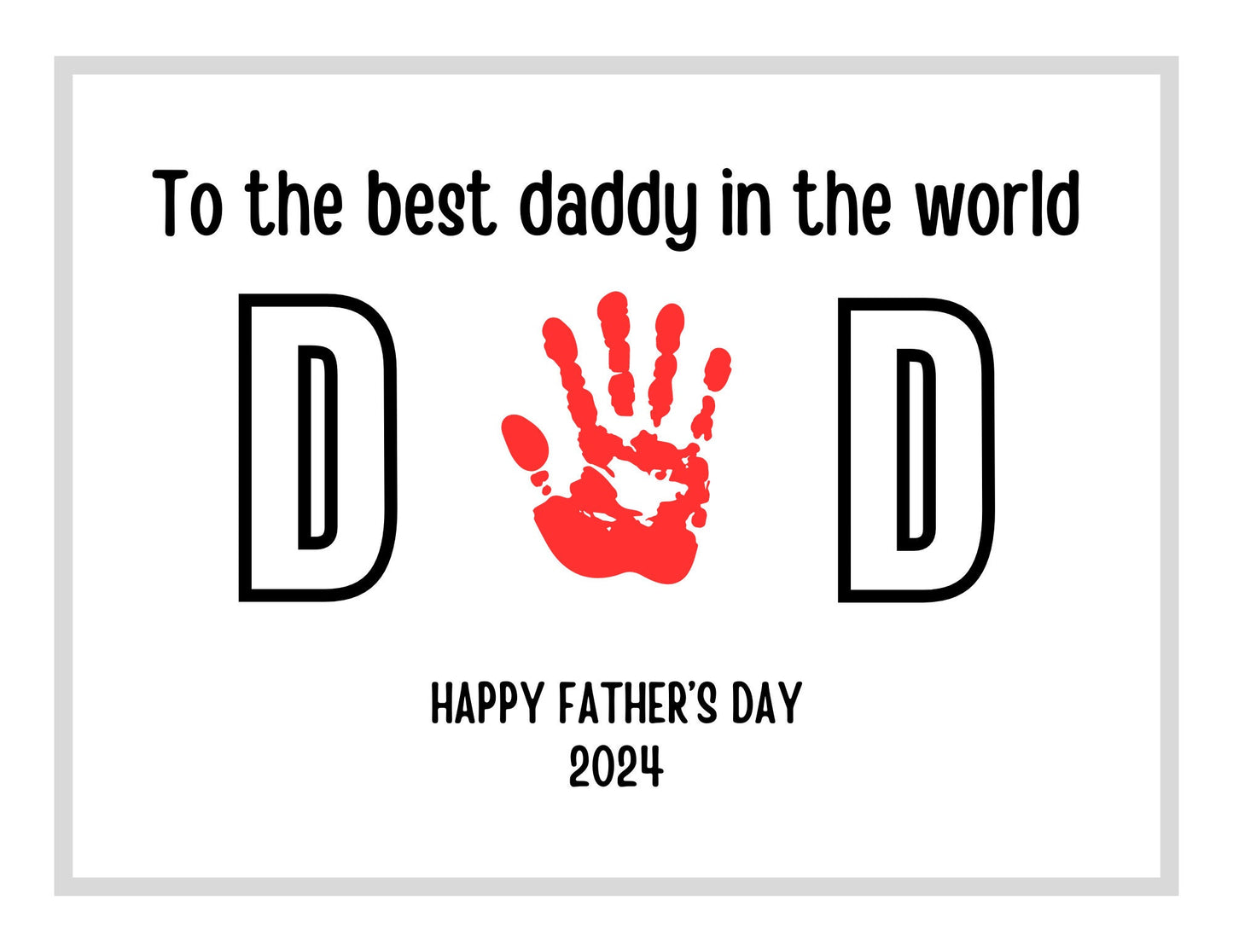 Father's Day Handprint