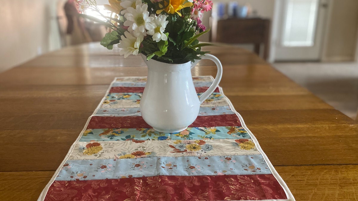 Quilt As You Go Table runner Pattern