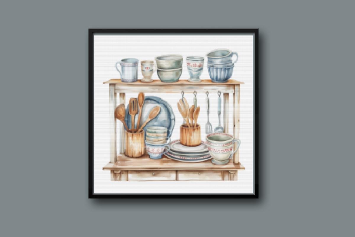 Kitchen Pantry Cross stitch pattern