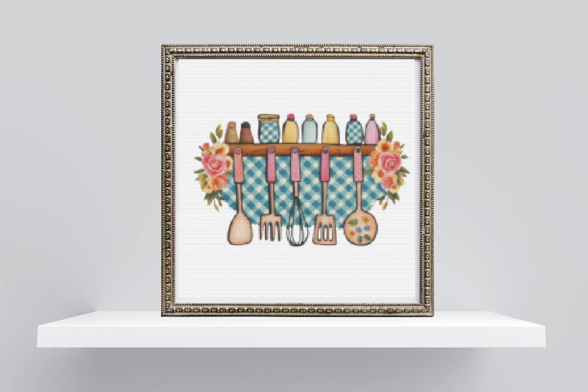 Kitchen Cross stitch pattern