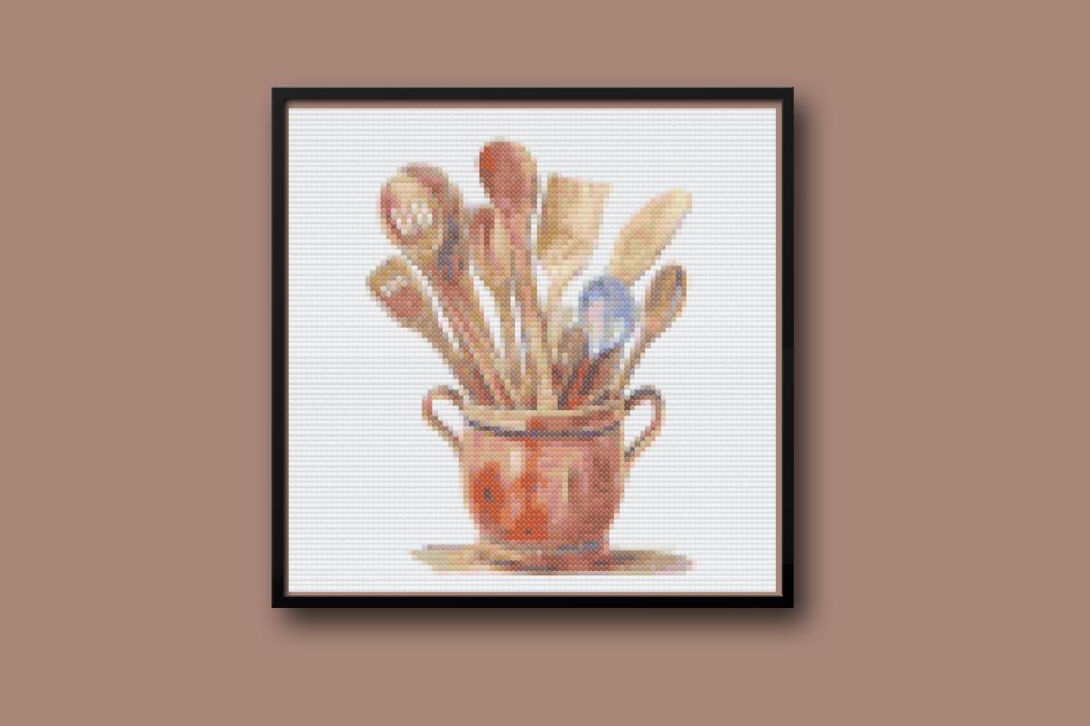 Kitchen caddy Cross stitch pattern