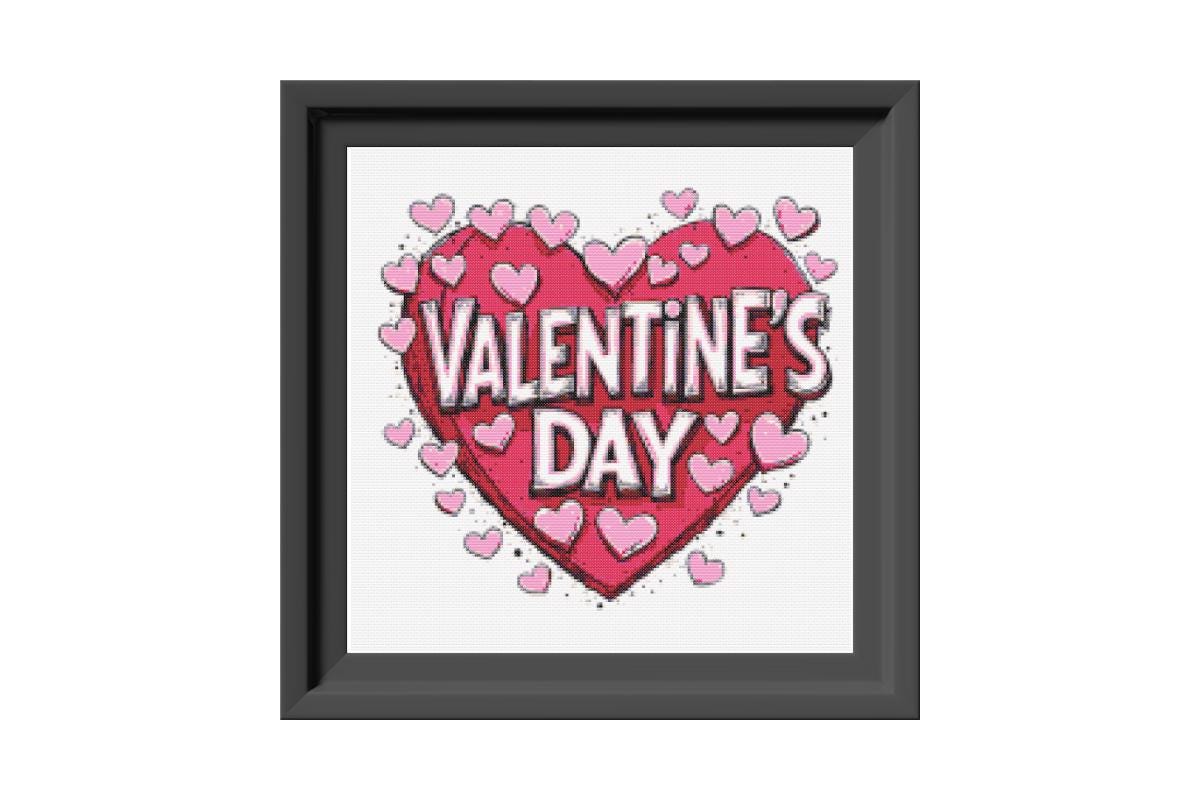Valentine's Day Cross stitch pattern