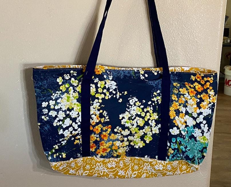 Canvas tote Bag pattern Sewing Tutorial