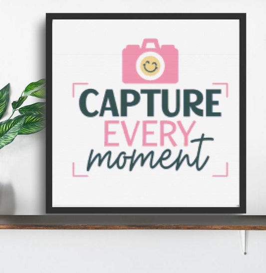 Capture every moment travel cross stitch pattern