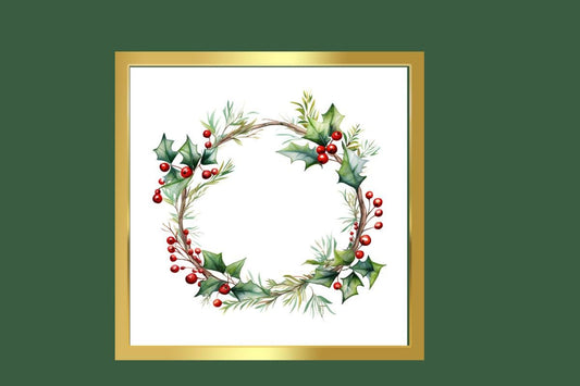 Simple Christmas Wreath cross stitch pattern