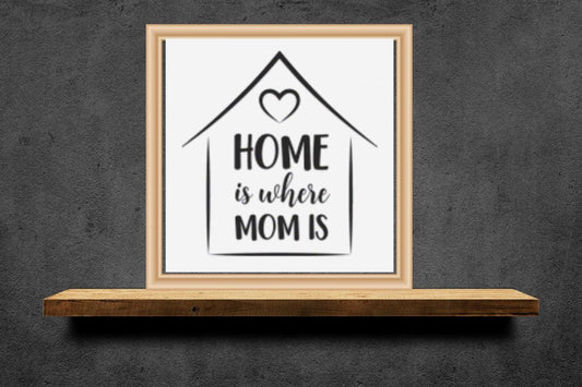 Home is where mom is cross stitch pattern