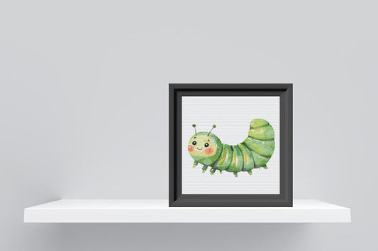 Caterpillar Cross stitch pattern