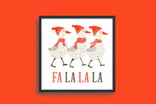 Christmas Geese cross stitch pattern