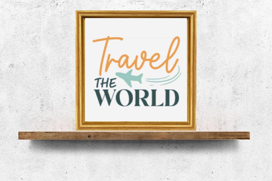 Travel the world cross stitch pattern