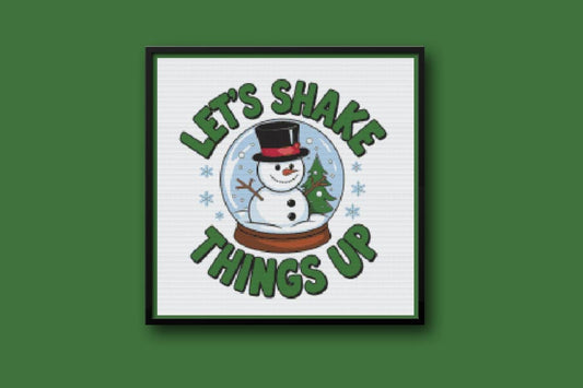 Snow Globe Cross stitch pattern