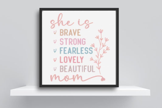 She is cross stitch pattern