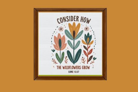 Consider How cross stitch pattern