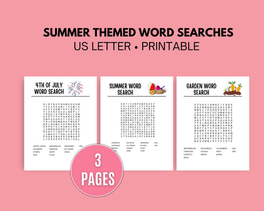 Summer word searches