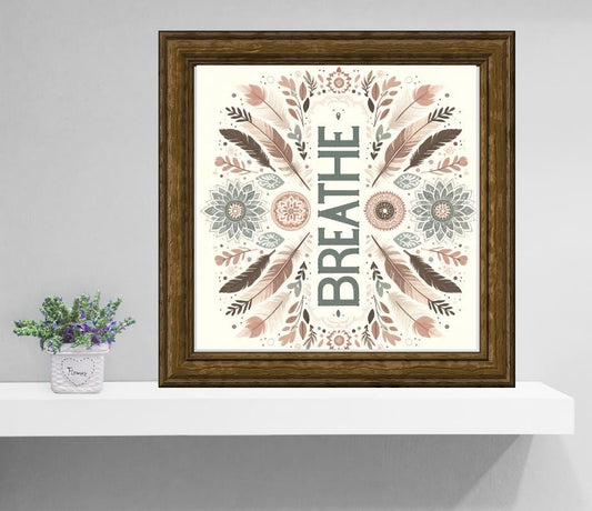 Breathe cross stitch pattern
