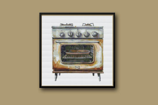 Oven Cross stitch pattern