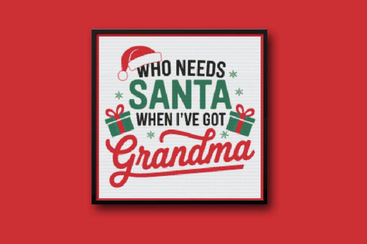 Grandma Cross stitch pattern