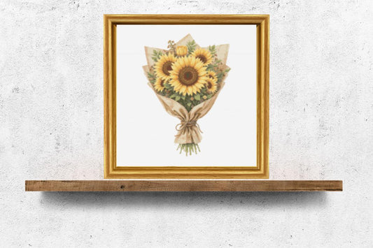 Sunflowers cross stitch pattern