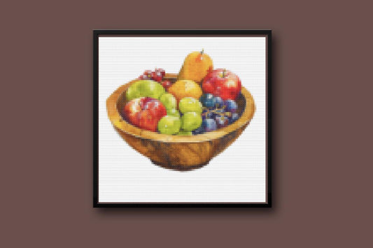 Fruit Bowl Cross stitch pattern