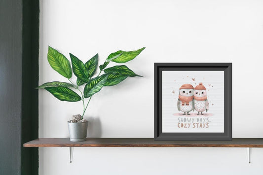 Snowy Days Penguin Cross stitch pattern