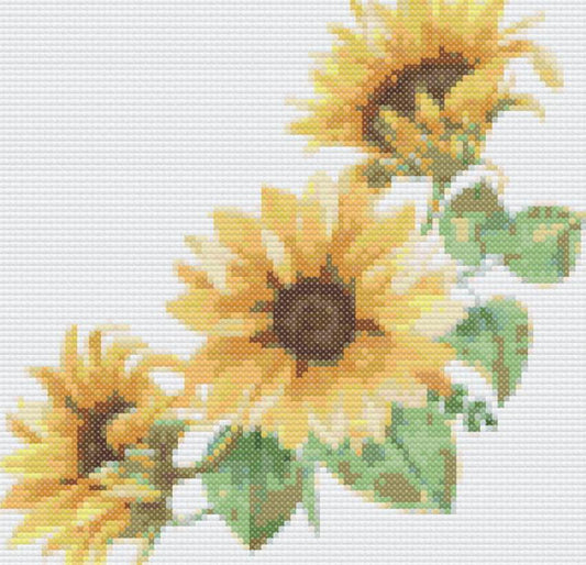 Sunflower cross stitch Autumn Cross stitch
