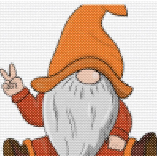 Fall cross stitch gnome Fall Gnome