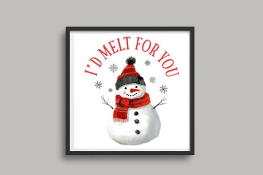 Christmas Snowman cross stitch pattern