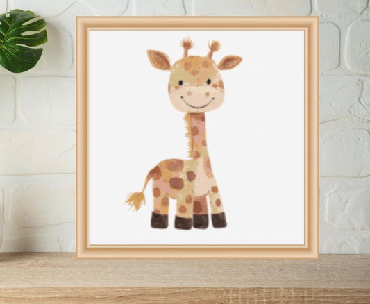 Giraffe cross stitch pattern
