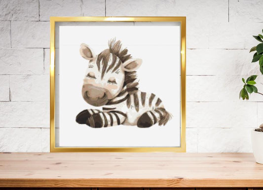Zebra cross stitch pattern