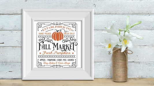 Happy Market cross stitch pattern