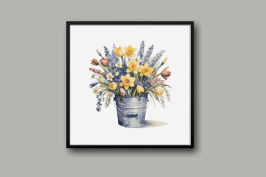 Spring flowers Cross stitch pattern