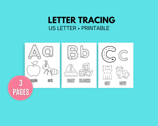 Alphabet Tracing Pages