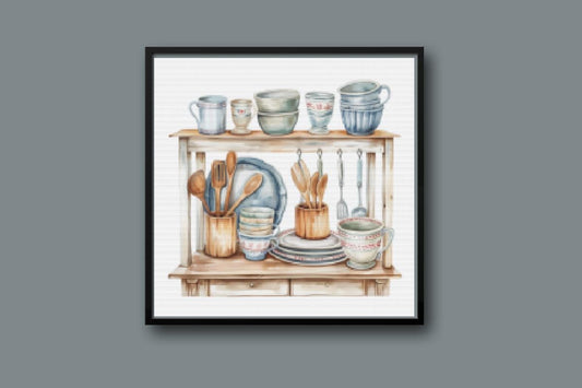Kitchen Pantry Cross stitch pattern