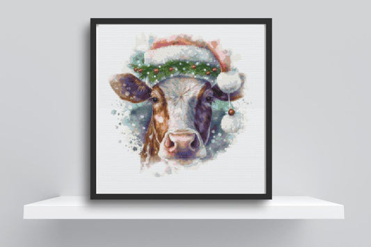 Christmas cow stitch pattern