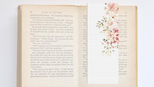 Floral cross Stitch bookmark