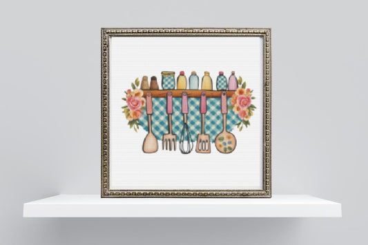 Kitchen Cross stitch pattern