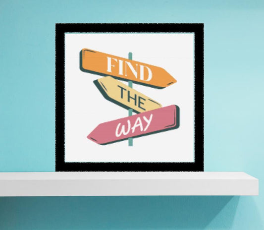 Find the way travel cross stitch pattern