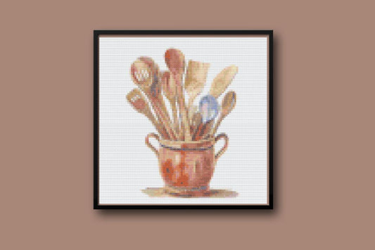 Kitchen caddy Cross stitch pattern