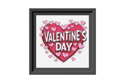 Valentine's Day Cross stitch pattern