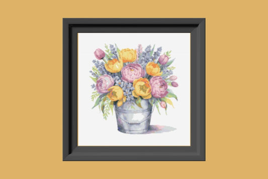 Spring Bouquet Cross stitch pattern
