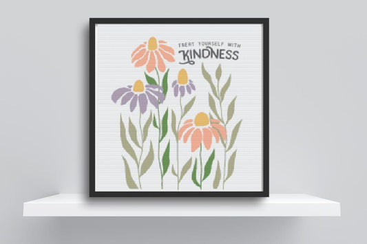 Kindness quote Cross stitch pattern