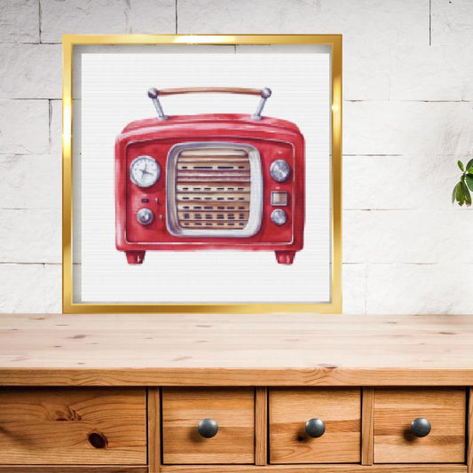 Vintage Radio Cross stitch pattern