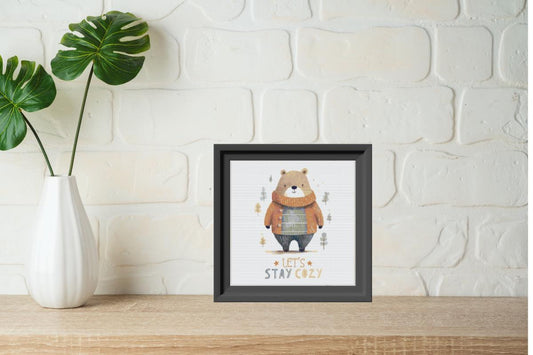 Stay Cozy Cross stitch pattern