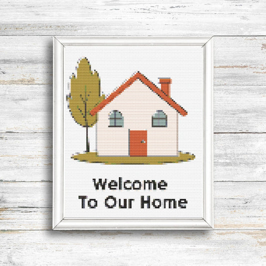 Welcome To Our Home Cross Stitch Pattern
